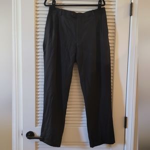 Versini- Men's Black Dress 100% Wool Pants